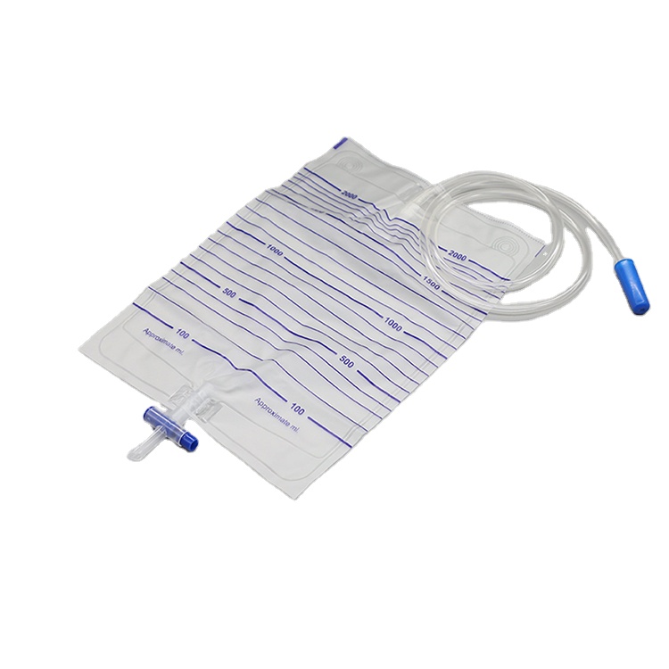 urine bag with T valve